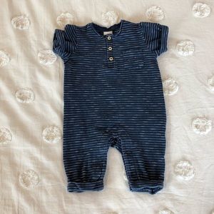 H&M Henley Striped One-Piece